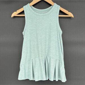 Hanna Andersson Girl's Sleeveless Solid Active Dress Size 5 Green Activewear